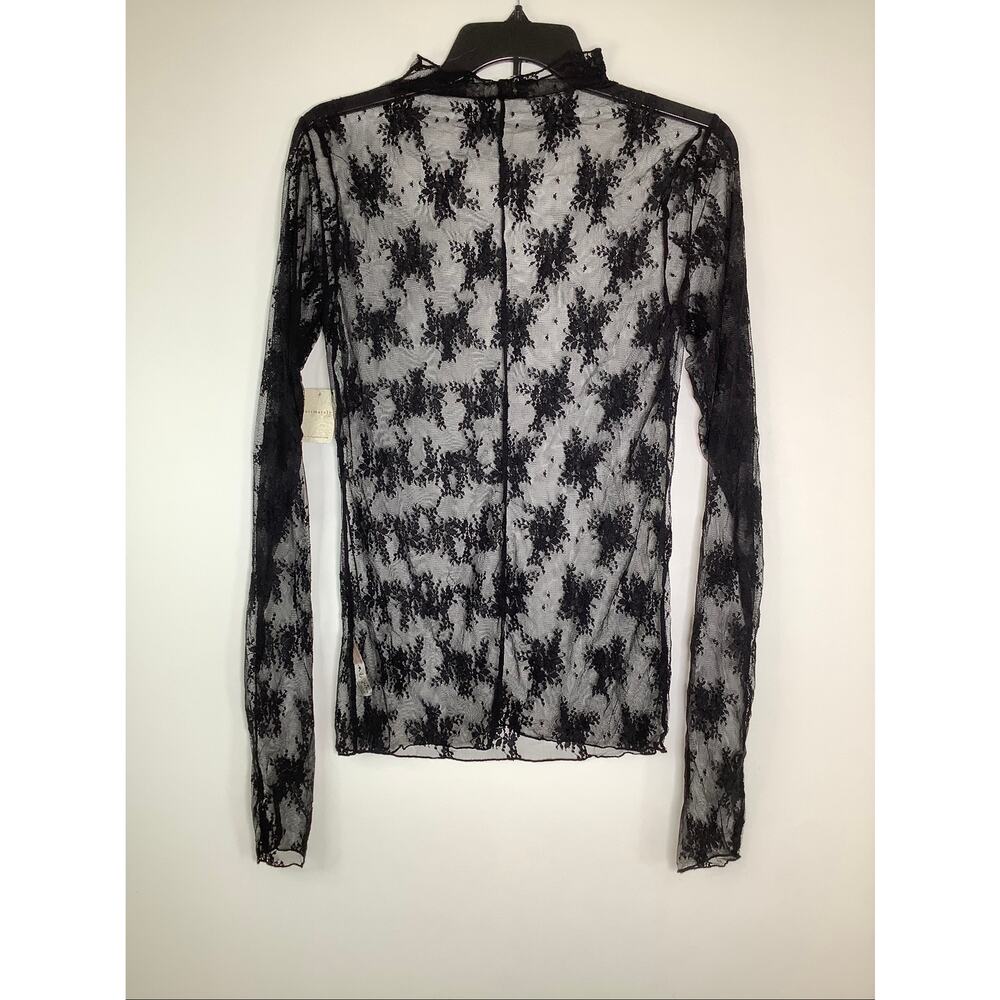 Intimately Free People Women's XL Black Lady Lux Lace Layering Top Edgy B23-7 - Picture 5 of 7